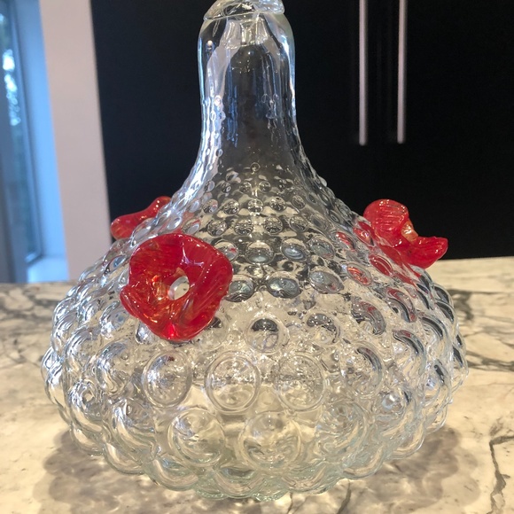 Glass Art Hummingbird Feeder - Picture 4 of 4